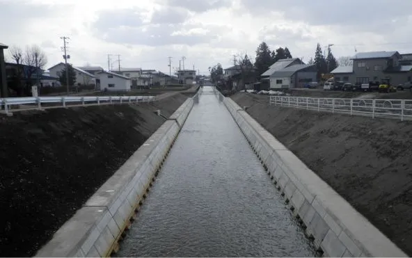 農林水産省(東北農政局) 横手西部農業水利事業 油川幹線排水路(その19)